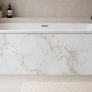 TABLIER de bain MARBRE BLANC