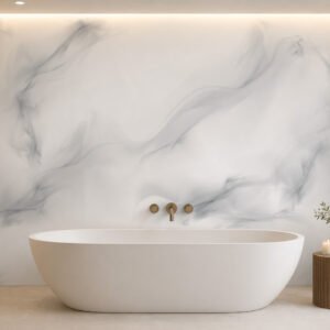 credence de bain marbre discret