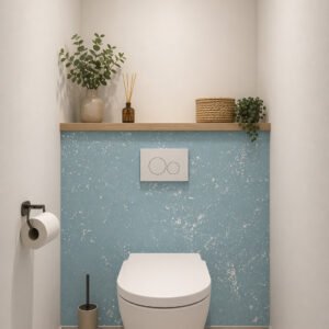 credence de WC----GRUNGE---BLEU-GRIS