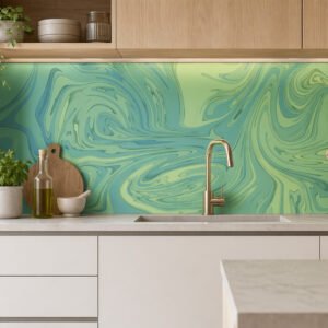 credence CUISINE---ABSTRAIT---VERT