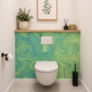 credence de wc-abstrait-vert