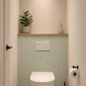 credence WC---ABSTRAIT---BEIGE-GRIS