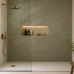 panneau de DOUCHE----TEXTURE---VERT