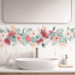 crédence VASQUE FLORAL FLEURSD_EAU