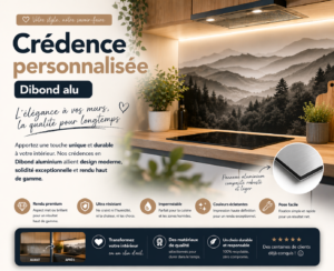 crédence personnalisée dibond alu