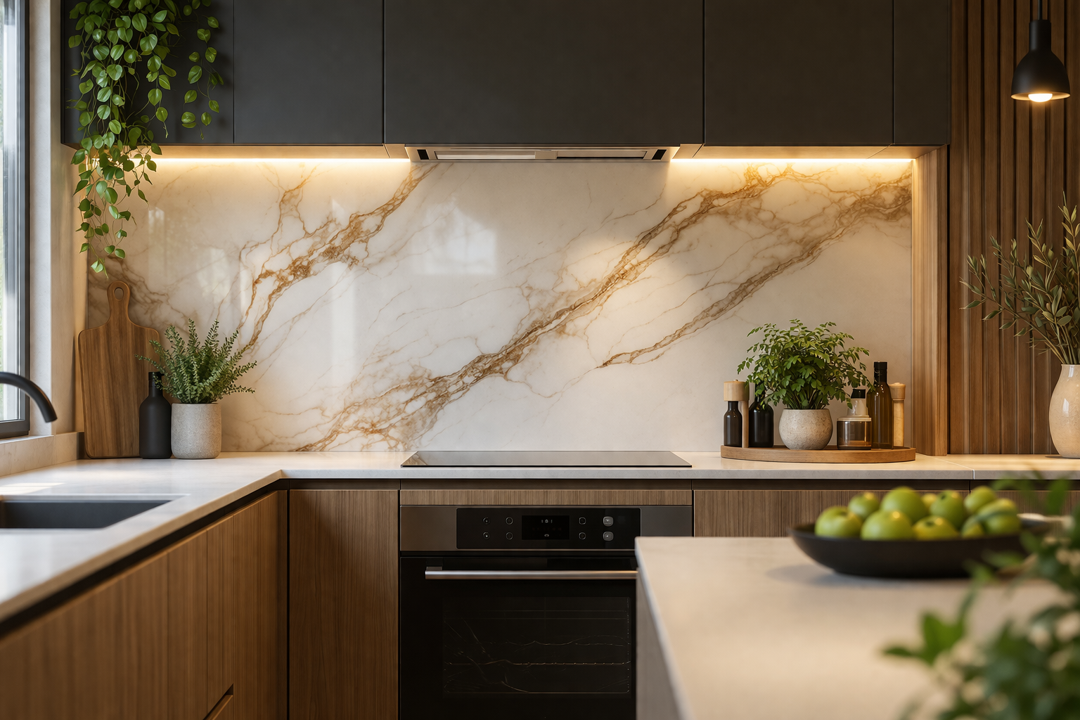 cuisine moderne et lumineuse designée