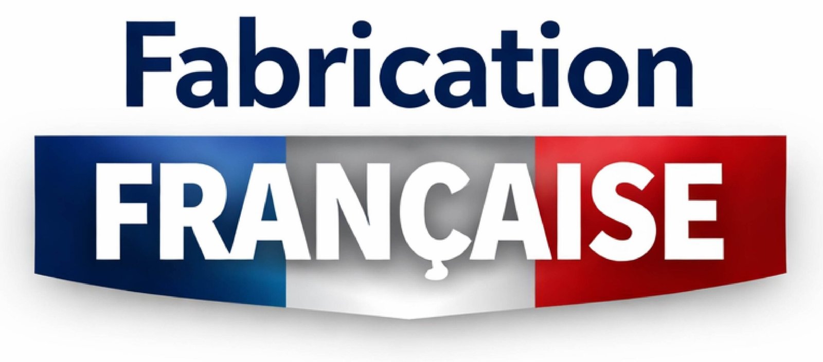 Logo Fabrication Française aux couleurs du drapeau