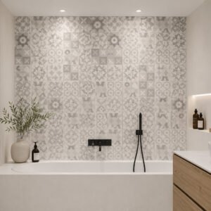 credence de BAIN---CARREAU-CIMENT---GRIS