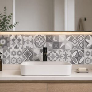 credence VASQUE---CARREAU-CIMENT---GRIS