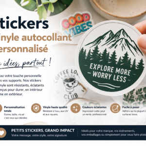 stickers vinyle autocollant personnalisé