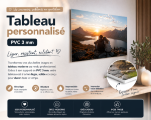 tableau personnalisé pvc 3 mm