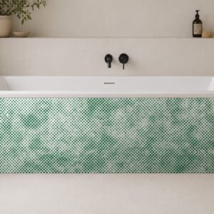 tablier de bain grunge vert