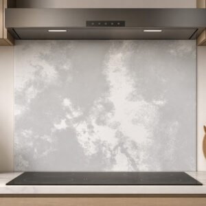 Crédence de cuisine moderne gris clair texturée